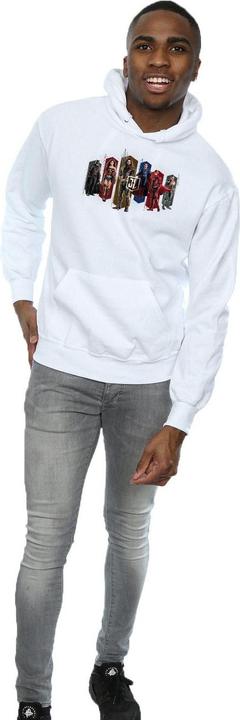 Image du produit - Sweat à capuche JUSTICE LEAGUE MOVIE TEAM HEXAGONS - Homme (M)