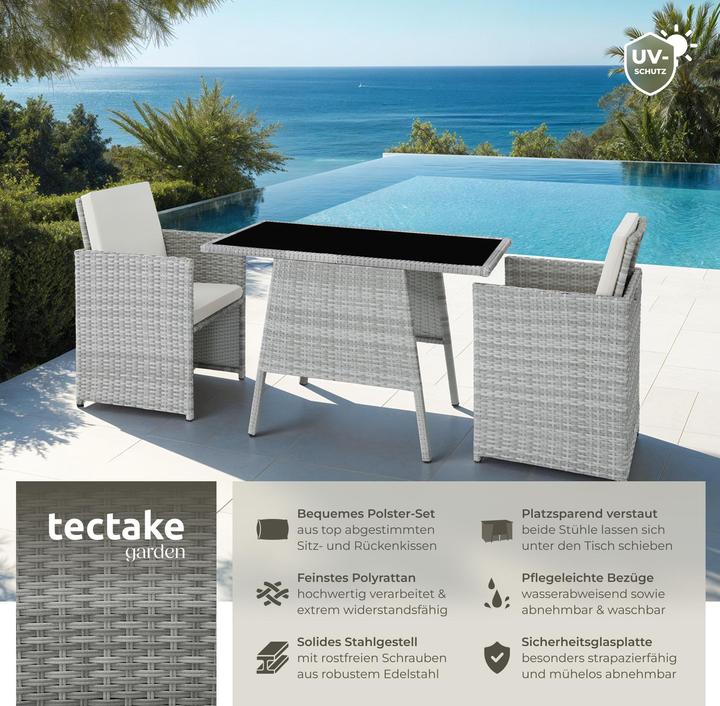 Immagine prodotto tectake Salottino in rattan Losanna