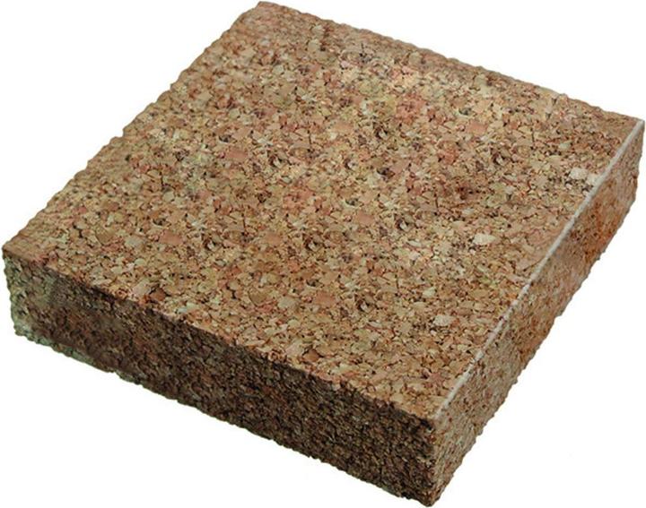 Actual product image Eurotec Unterlagepad Kork 60 x 60 x 10mm