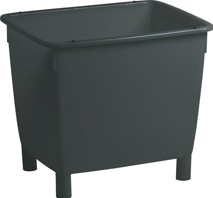 Craemer Transportbehälter basaltgrau 210l L790xB605xH680mm m.Ablaufloch/Stopfen (210 l)