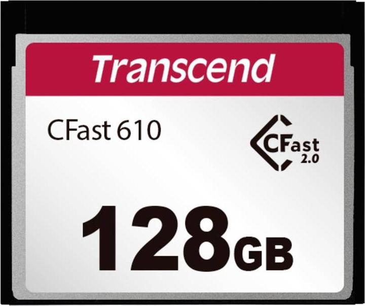Image du produit Transcend TS128GCFX610 Carte CFast Retail 128 GB (128 Go, CFast 2.0)