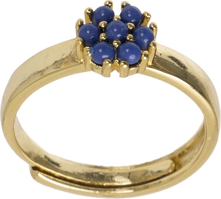 Uzurii The Amazon single Ring Blue (One Size, 925 Silber)