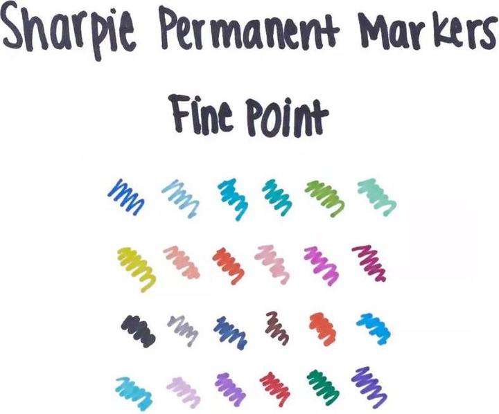Produktbild Paper Mate Permanent marker sharpie, fine, rund, blå (Blau, 0.90 mm, 1 x)