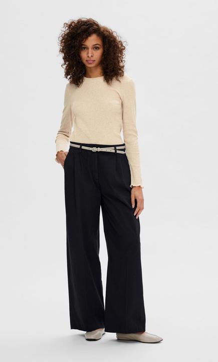 Produktbild Selected Femme Geripptes Oberteil mit langen Ärmeln (XS)