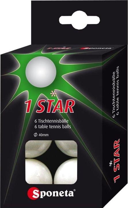 Sponeta Tischtennisbälle 6er Pack (6 Stk.)
