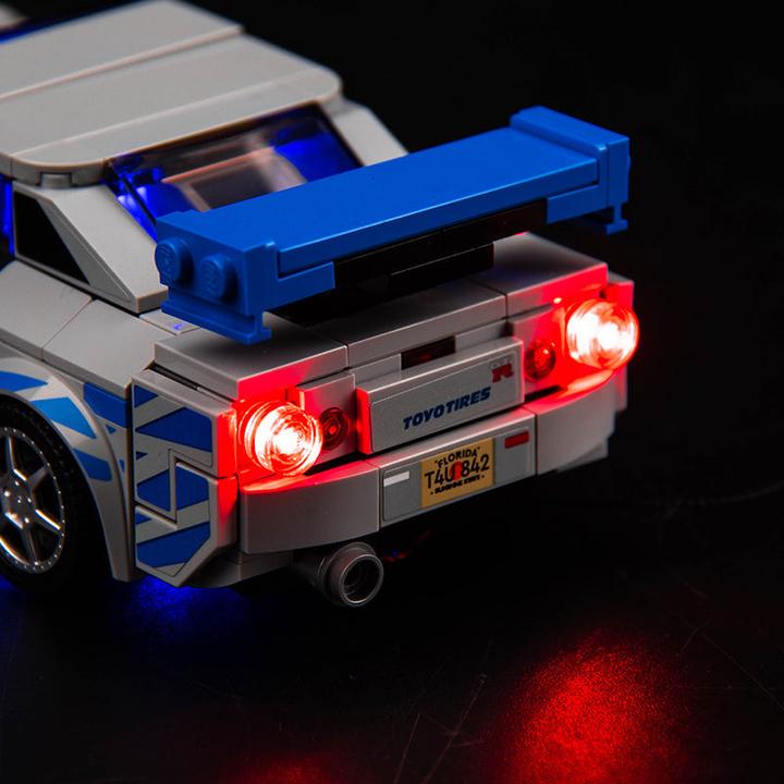 Immagine prodotto BrickBling Set di luci a LED per LEGO 2 Fast 2 Furious - Nissan Skyline GT-R (R34) (76917)