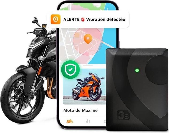 Actual product image GeoRide Smart Motorcycle Alarm GPS Tracker