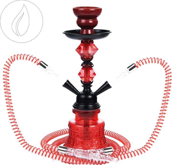 Immagine prodotto Moosmayr Shisha to Go sz 30cm 2 connettori in PVC + custodia in alluminio (30 cm)