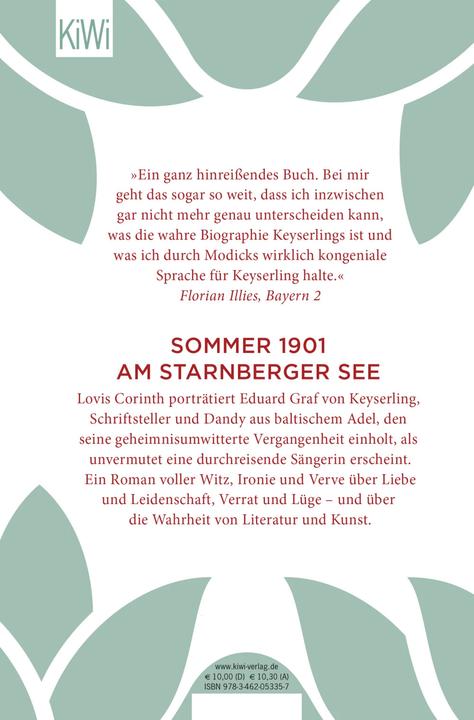 Produktbild Keyserlings Geheimnis (Deutsch, Klaus Modick, 2019)
