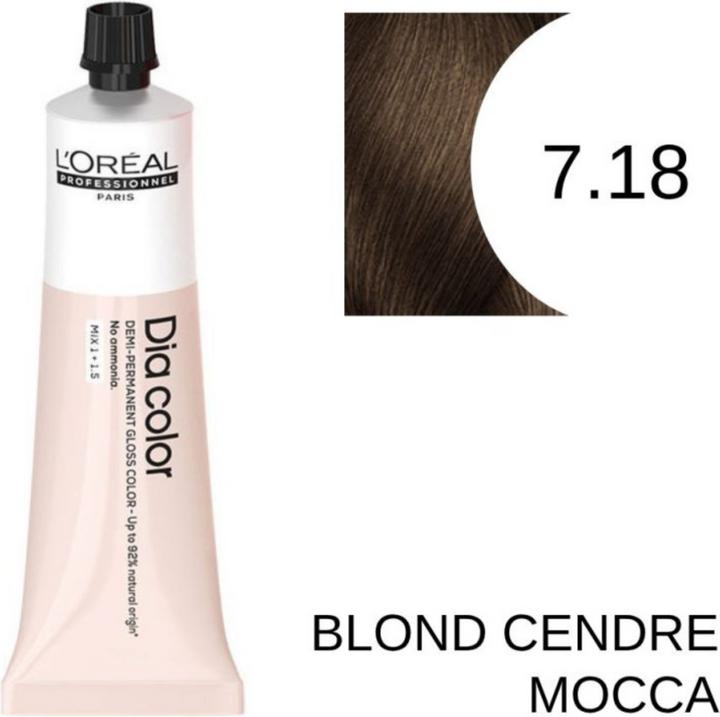 Image du produit L'Oréal Paris Loreal DIA Color 7,18 blond moyen cendré moka 60 ml (7.18 Blond moyen cendré Moka)