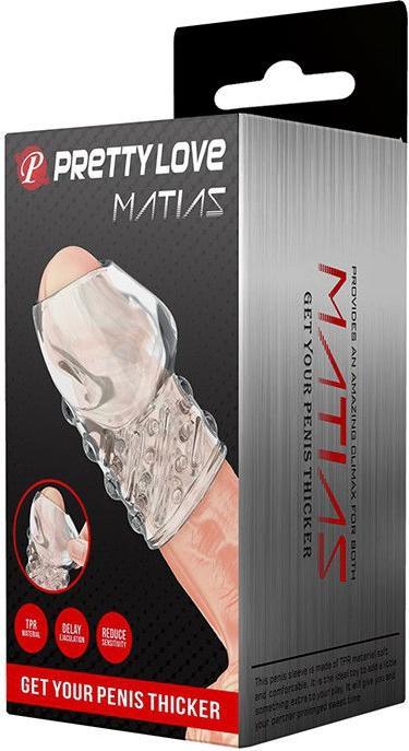 Actual product image Pretty Love Matias Penis Thicker Transparent