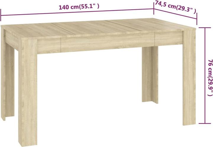 Image du produit VidaXL Georgie (140 x 74.5 x 76 cm)