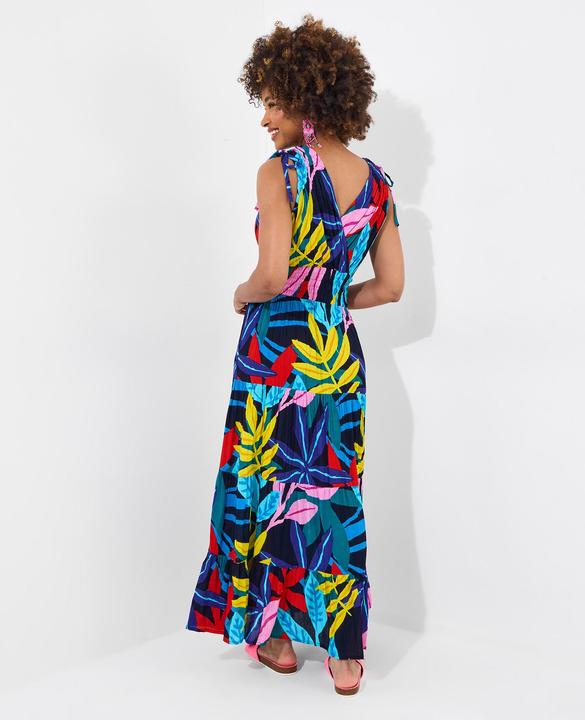 Produktbild Joe Browns Leaf Print Tie Shoulder Shirred Waist Maxi Dress (10)