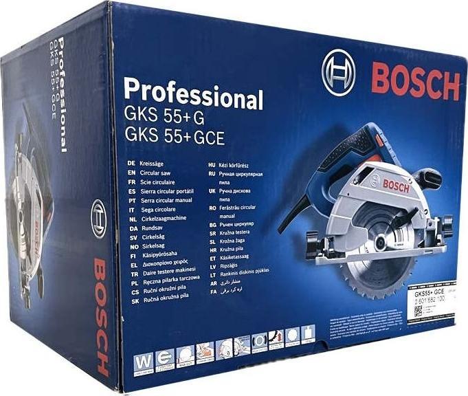 Produktbild Bosch Professional Handkreissäge GKS 55+ GCE, im Karton