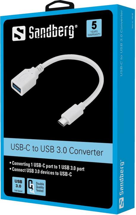 Actual product image Sandberg USB Type-C to (0.10 m, USB 3.2 Gen 1)