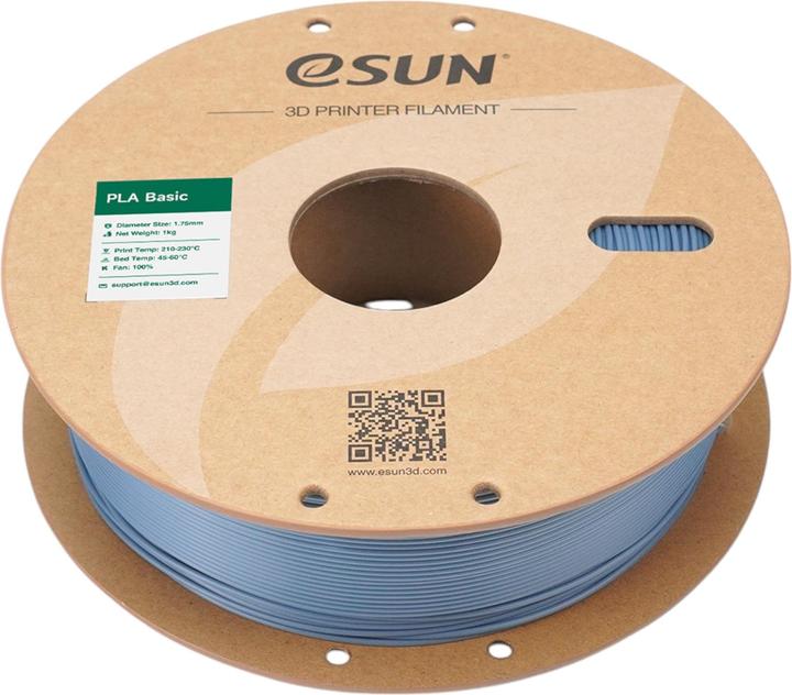 Image du produit eSUN PLA BASIC 1,75mm LIGHT GREY 1kg (PLA, 1.75 mm, 1000 g, Gris)