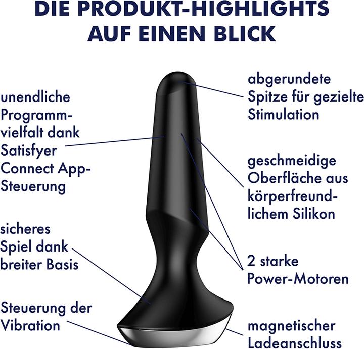 Produktbild Satisfyer Plug-ilicious 2 Plug Vibrator - Berry