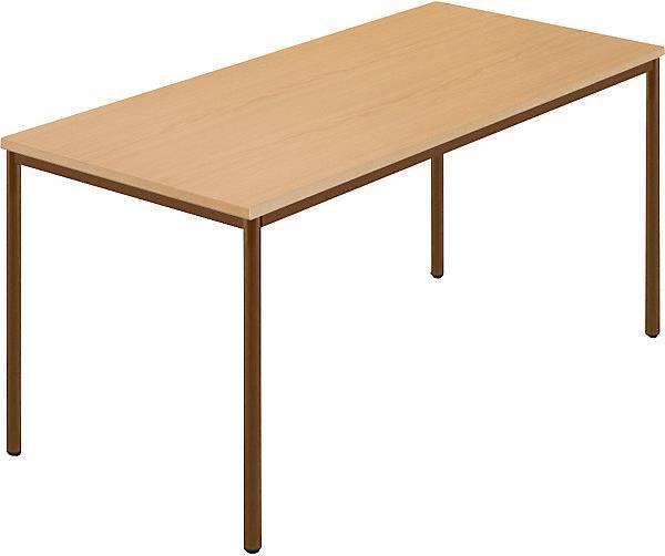 Actual product image kaiserkraft Rectangular table, plastic-coated round tube