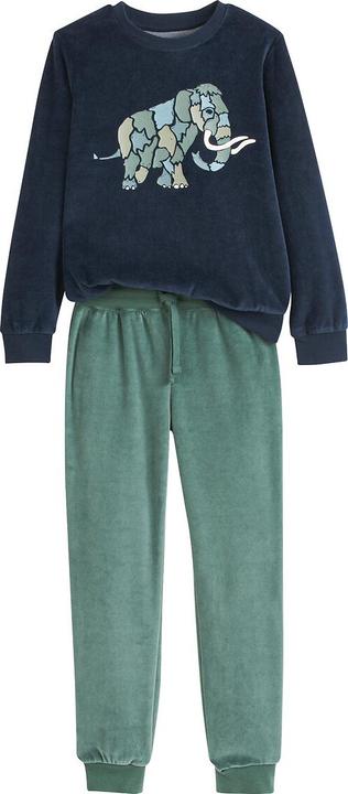 Actual product image La Redoute Collections Velvet pyjamas with mammoth print (94)