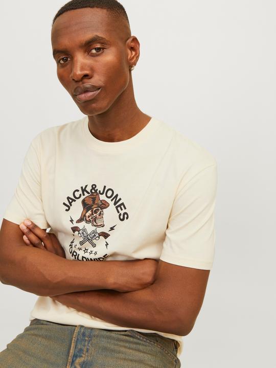 Actual product image Jack & Jones Jorseven Skull Tee Ss Crew Neck Sn (XL)