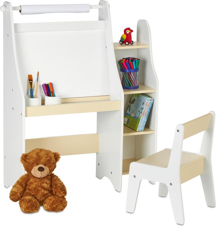 Produktbild Relaxdays Kindertafel mit Fächern und Stuhl
