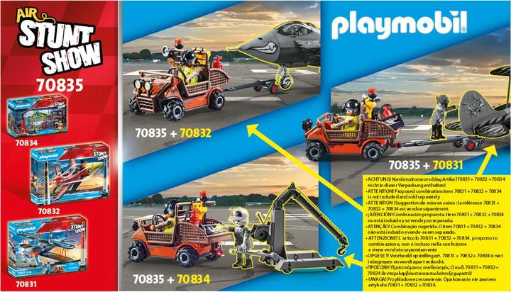 Produktbild Playmobil 70835 Air Stuntshow Mobiler Reparaturservice (70835, Playmobil Stuntshow)