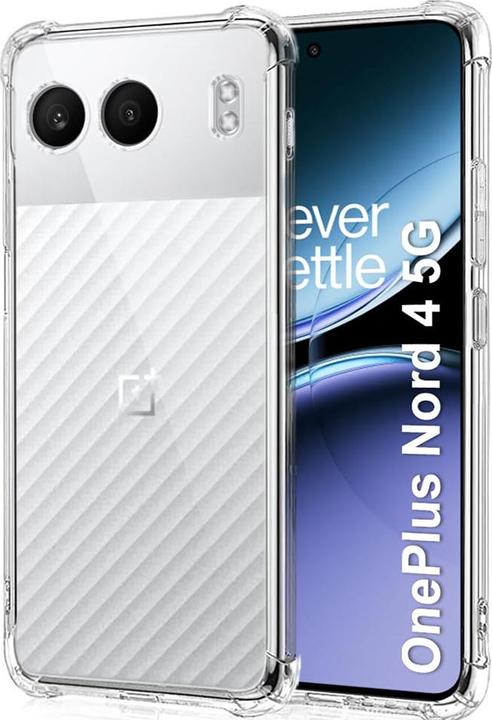 Techsuit - Shockproof Clear Silicone - OnePlus Nord 4 - Clear (OnePlus Nord 4)
