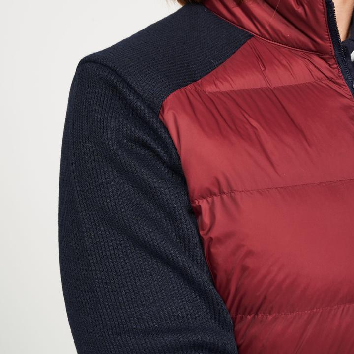 Immagine prodotto Inesis Giacca trapuntata ibrida da golf da donna - CW900 blu/bordeaux