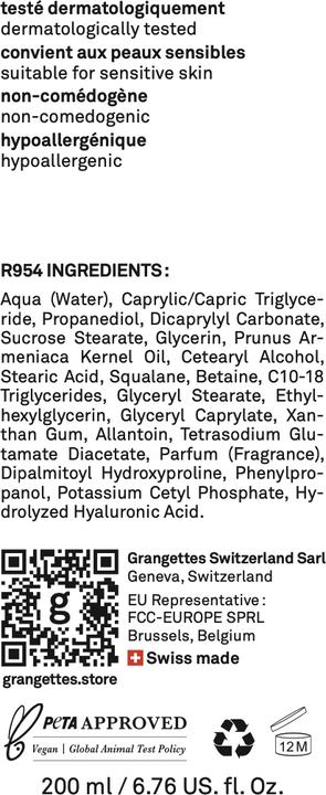 Produktbild Grangettes regenerierende körpermilch (Körpercreme, 200 ml)