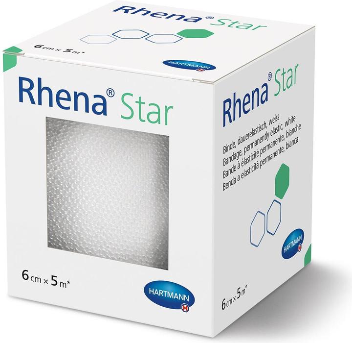 Rhena Star Elastische Binde weiss 5 m x 6 cm, 1 Stück
