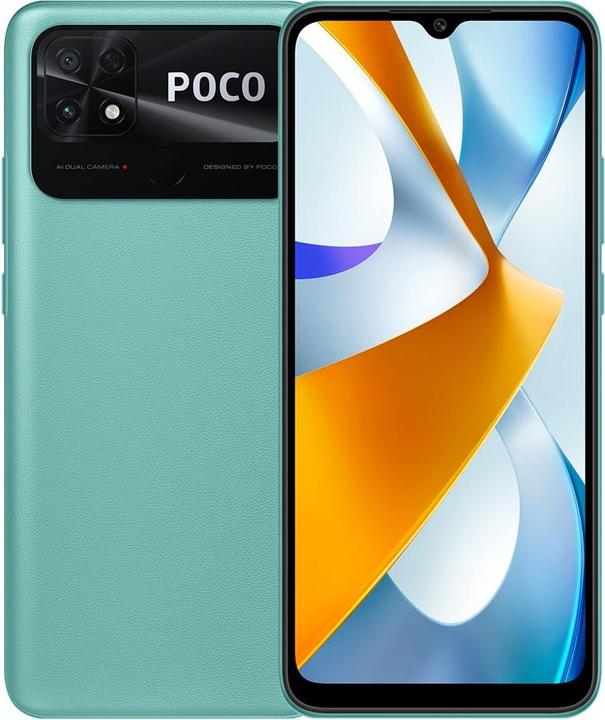 Produktbild Xiaomi Poco C40 (32 GB, Coral Green, 6.71", Dual SIM, 13 Mpx, 4G)