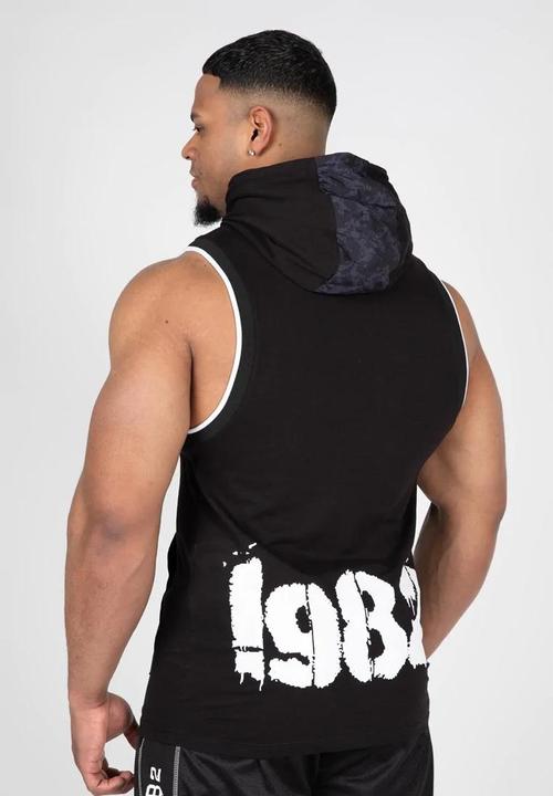 Image du produit Gorilla Wear Débardeur à capuche Loretto - Noir (XXL)