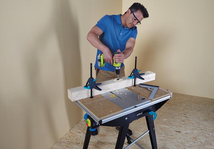 Actual product image wolfcraft MASTER cut 1500 Work and Machine Table (50 cm, 78 cm)