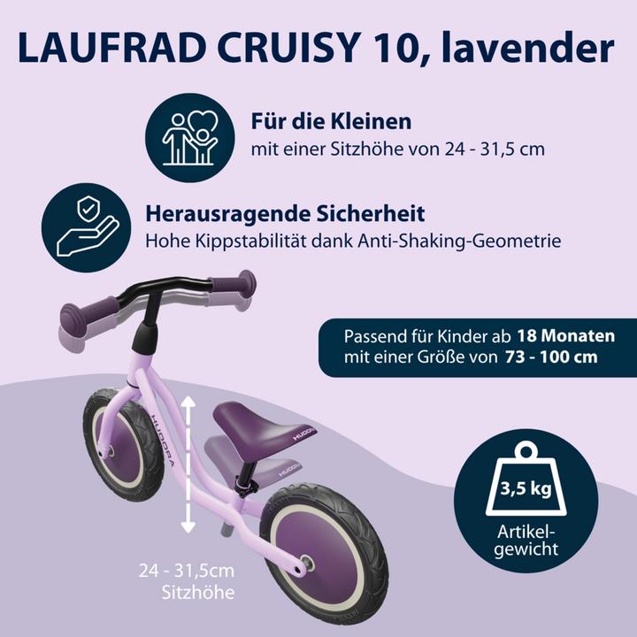 Immagine prodotto Hudora Cruisy 10 balance bike (10")
