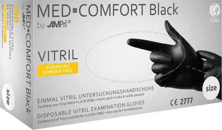 Image du produit No Name 14684-L 14684-L 100 pcs. Gant jetable en nitrile, vinyle Taille (gants) : 9, L (9, L)