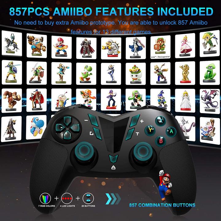 Produktbild AmiiPad Wireless Pro Controller für Nintendo Switch Lite