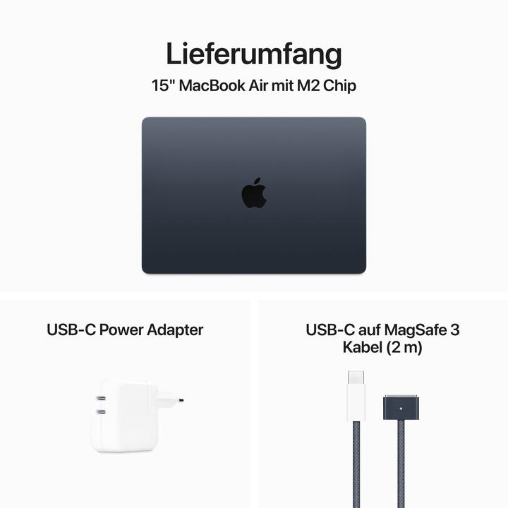 Actual product image Apple MacBook Air - 2023 (15", M2, 16 GB, 512 GB, DE)