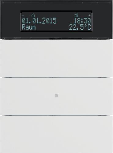 Actual product image Berker KG Push-button 75663599 3-gang with room temperature (75663599)