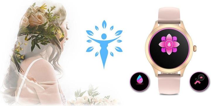 Actual product image Gino Rossi Damen-SMARTWATCH G.Rossi SW014G-3 Roségold, Silikonarmband