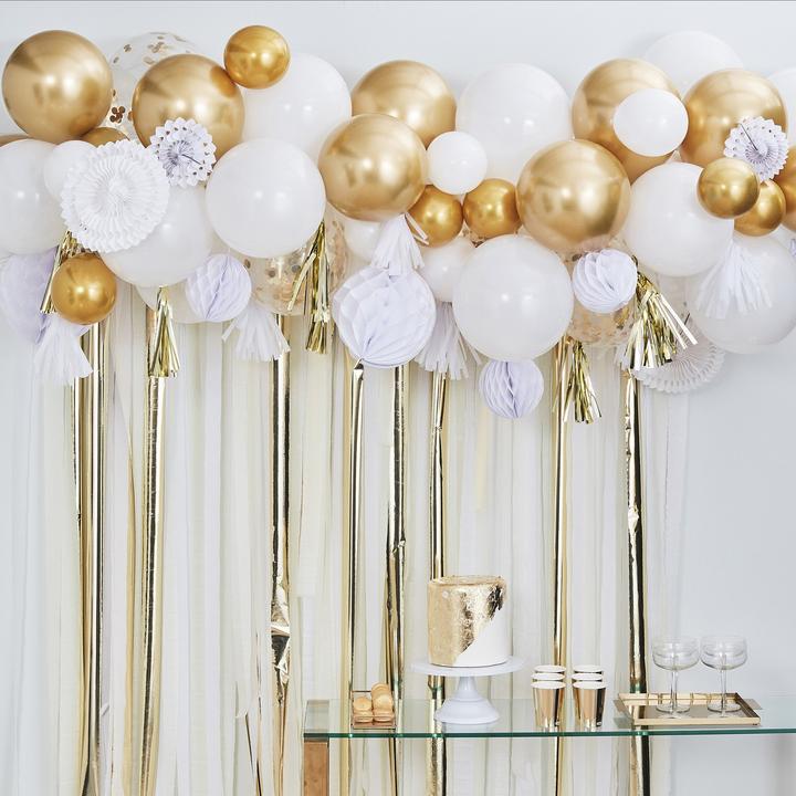 Immagine prodotto Ginger Ray Scatola di palloncini e decorazioni per feste in oro