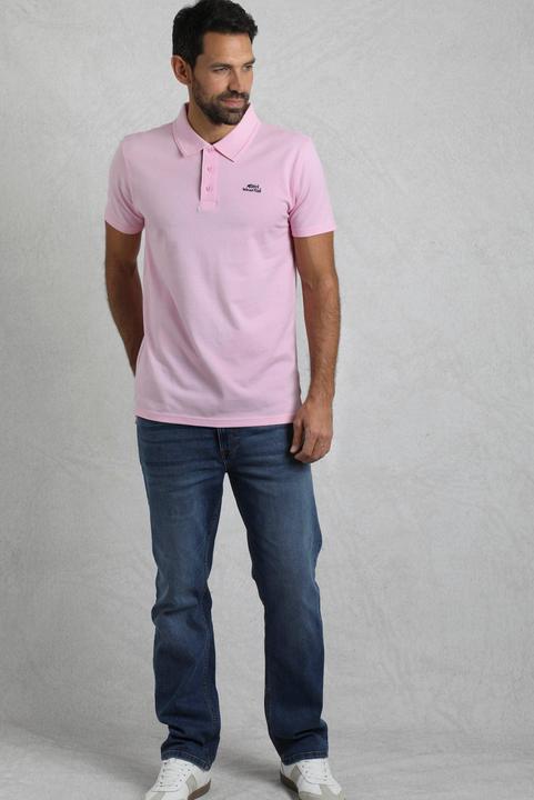 Actual product image Weird Fish Mens Miles Pique Organic Polo Shirt (M)