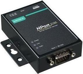 Moxa NPORT 5110A - RS-232 device server with 1 connection, operating temperature 0 to 60 °C