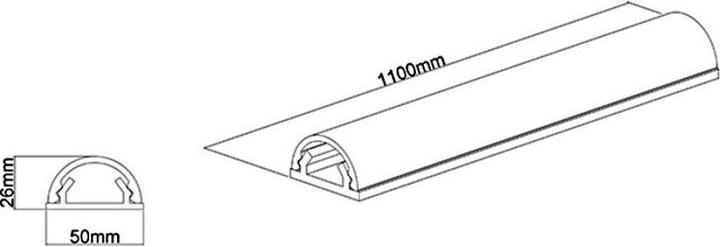 Actual product image Multibrackets Cable duct (Duct, 110 cm)