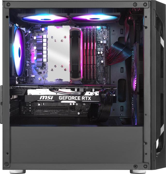 Actual product image Silverstone Fara H1M Pro Micro-ATX Case - Tempered Glass, ARGB (mATX, Mini-ITX, Mini-DTX)