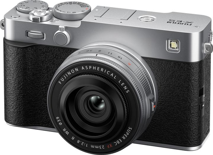 Produktbild Fujifilm X-E5 Silver Kit XF23mm F2.8 (40.20 Mpx, APS-C / DX)