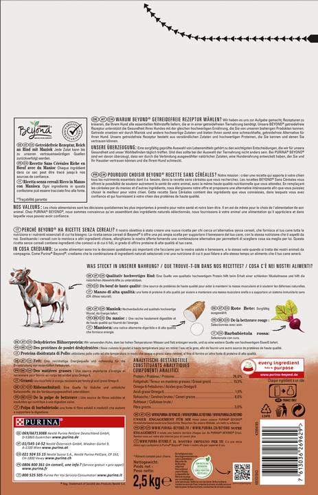 Image du produit Beyond Grain Free (Adulte, 1 pcs, 2500 g)