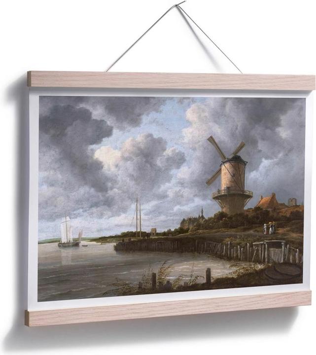 Immagine prodotto Trenddeko van Ruisdael - Il mulino a vento di Wijk vicino a Duurstede (80 x 60 cm)