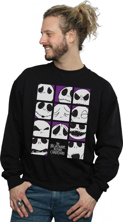 Produktbild Disney Nightmare Before Christmas Many Faces Of Jack Squares Sweatshirt (L)