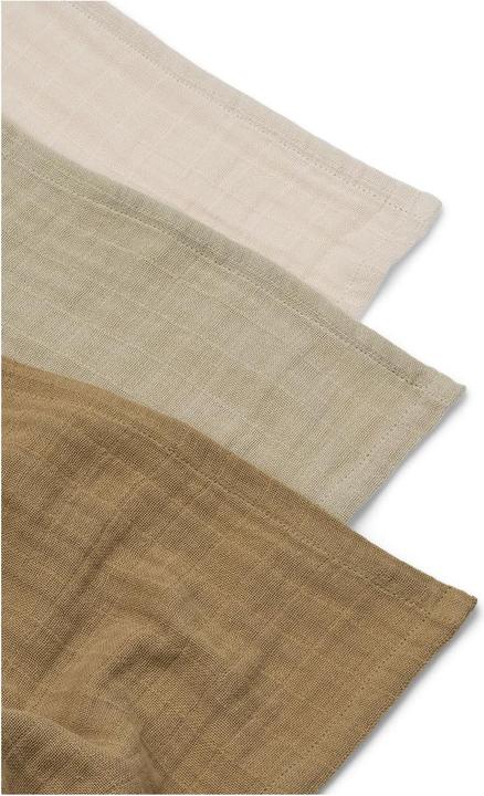 Actual product image Liewood 3Pack Mulltücher Sandy Mix (65 cm, 65 cm)