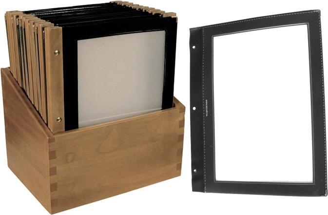 Actual product image Contacto Insert foils,, for menu folder (wood) (A4, 5 x)